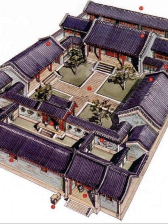 四合院刘光奇升旗